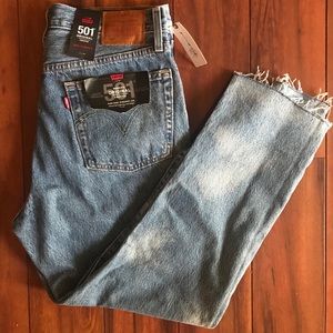 Levi’s Premium 501s High Rise Cropped NWT!!